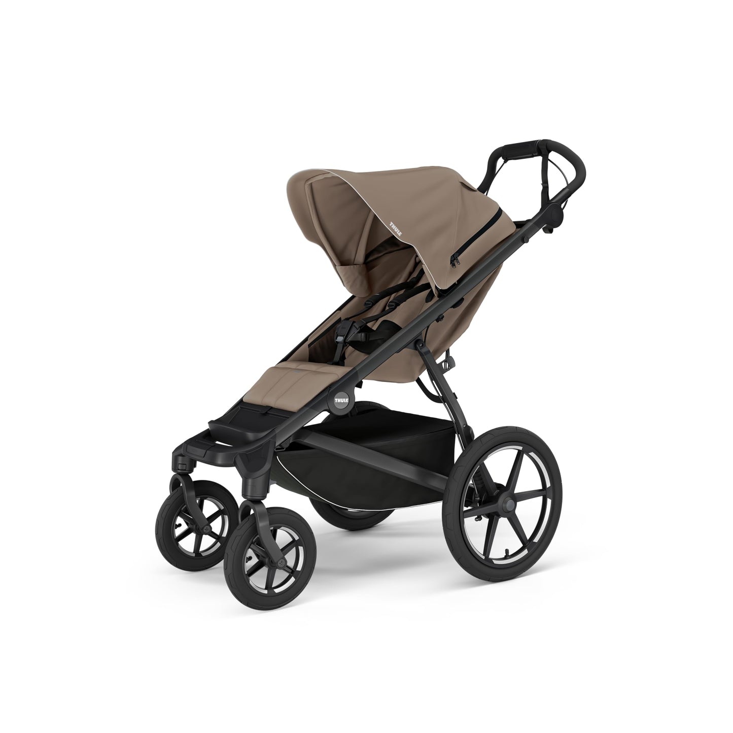 All-Terrain 4-Wheel Stroller with Full Suspension, Air-Filled Tires & Adjustable Recline Seat