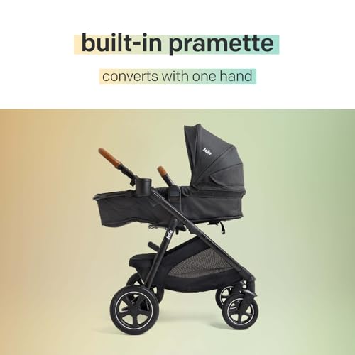 4-in-1 Convertible Stroller with Pram Mode, Reversible Seat & All-Terrain Design