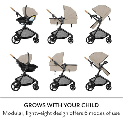 Travel System Stroller with Infant Car Seat & Base, Compact Fold Design