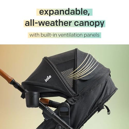 4-in-1 Convertible Stroller with Pram Mode, Reversible Seat & All-Terrain Design