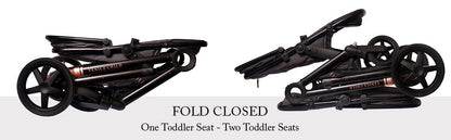 Convertible Stroller with Bassinet System & Compact Fold Design