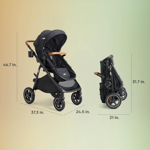 4-in-1 Convertible Stroller with Pram Mode, Reversible Seat & All-Terrain Design