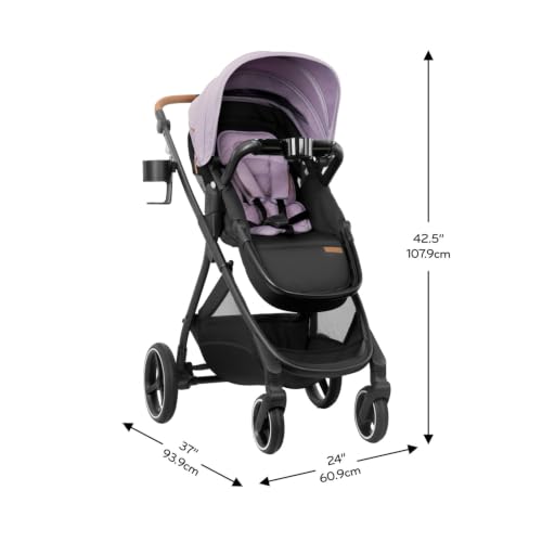 Travel System Stroller with Infant Car Seat & One-Hand Fold Design