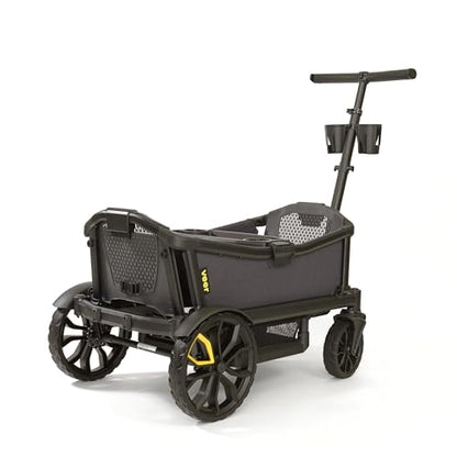 All-Terrain Off-Road Wagon Stroller for Kids with Push/Pull Steering & Collapsible Design
