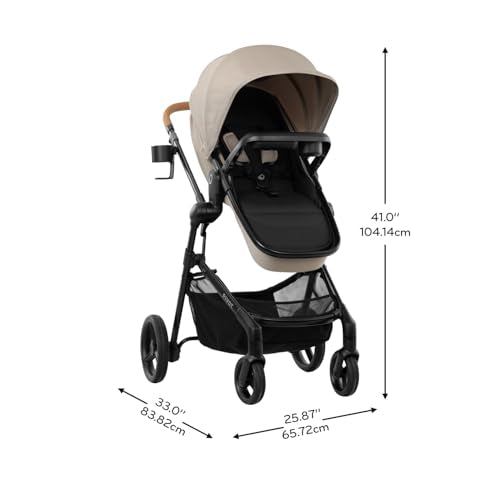 Travel System Stroller with Infant Car Seat & Base, Compact Fold Design