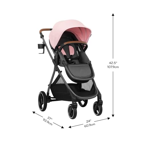 Travel System Stroller with Rotating Infant Car Seat & Lightweight Modular Design