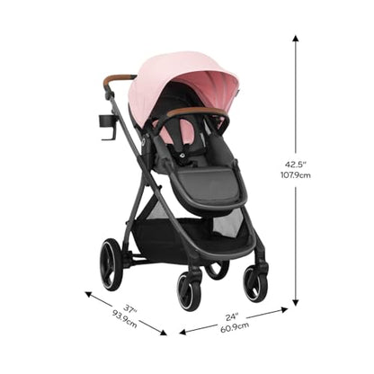 Travel System Stroller with Rotating Infant Car Seat & Lightweight Modular Design