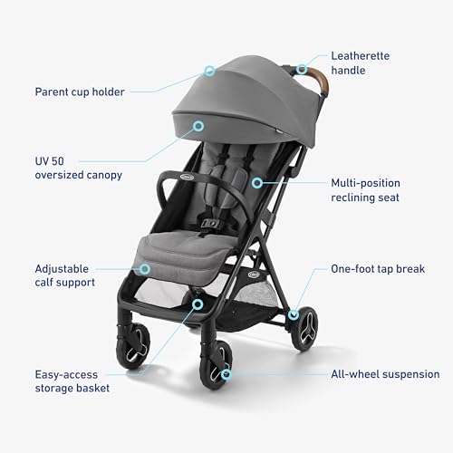 Compact Travel Stroller with Automatic Fold & Overhead Cabin-Friendly Design