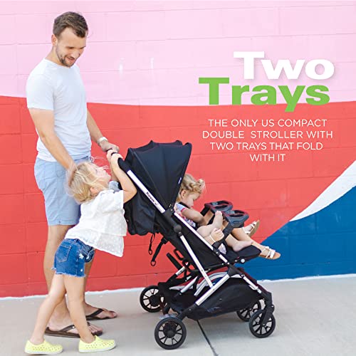 Lightweight Baby Stroller with Big Wheels, Reclining Seat & Compact Fold Design
