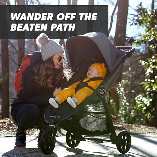 All-Terrain Jogging Stroller with Adjustable Handlebar, Parking Brake & Car Seat Adapter