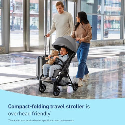Compact Travel Stroller with Automatic Fold & Overhead Cabin-Friendly Design