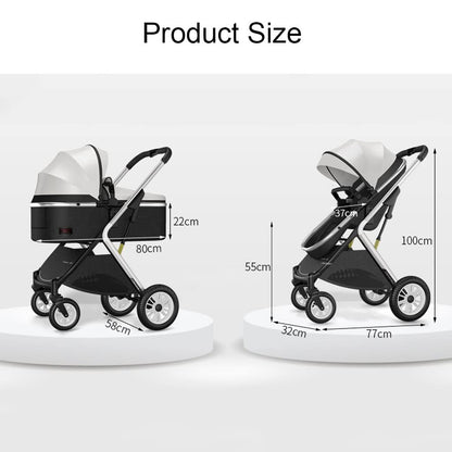 Twin Stroller for Newborn and Toddler with Independent Seats & One-Hand Fold Compact Design