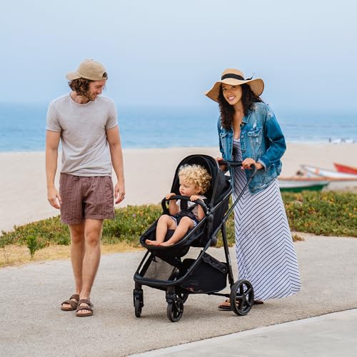 2-in-1 Convertible Baby Stroller with Pram Mode, Reversible Seat & Large UPF 50+ Canopy