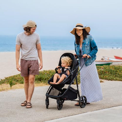 2-in-1 Convertible Baby Stroller with Pram Mode, Reversible Seat & Large UPF 50+ Canopy