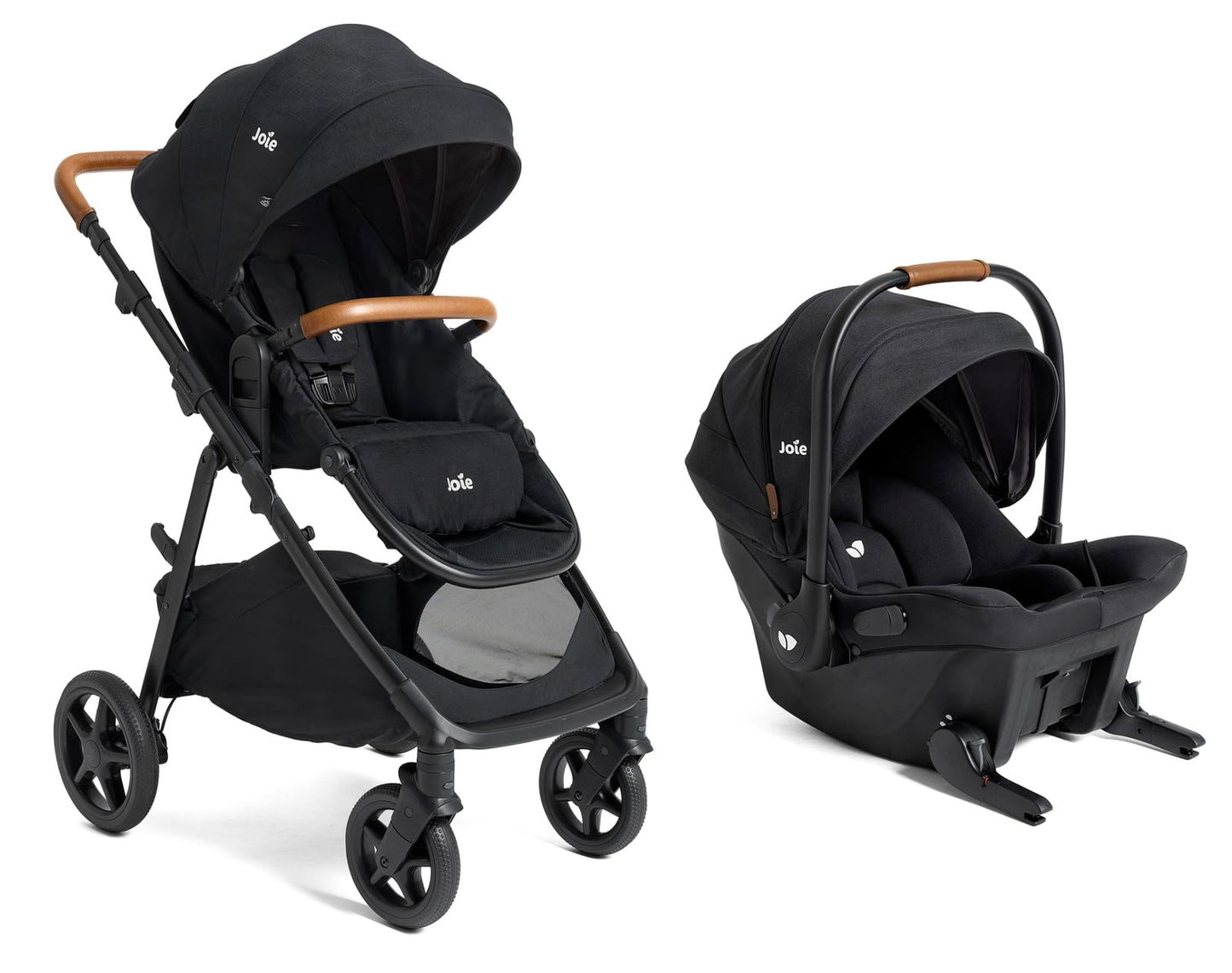 4-in-1 Travel System Stroller with Infant Car Seat & All-Terrain Stroller Design