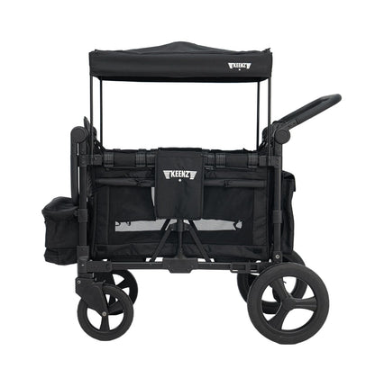 All-Terrain Wagon Stroller for 4 Kids with Reclining Seats, Cooler & Push-Pull Handle