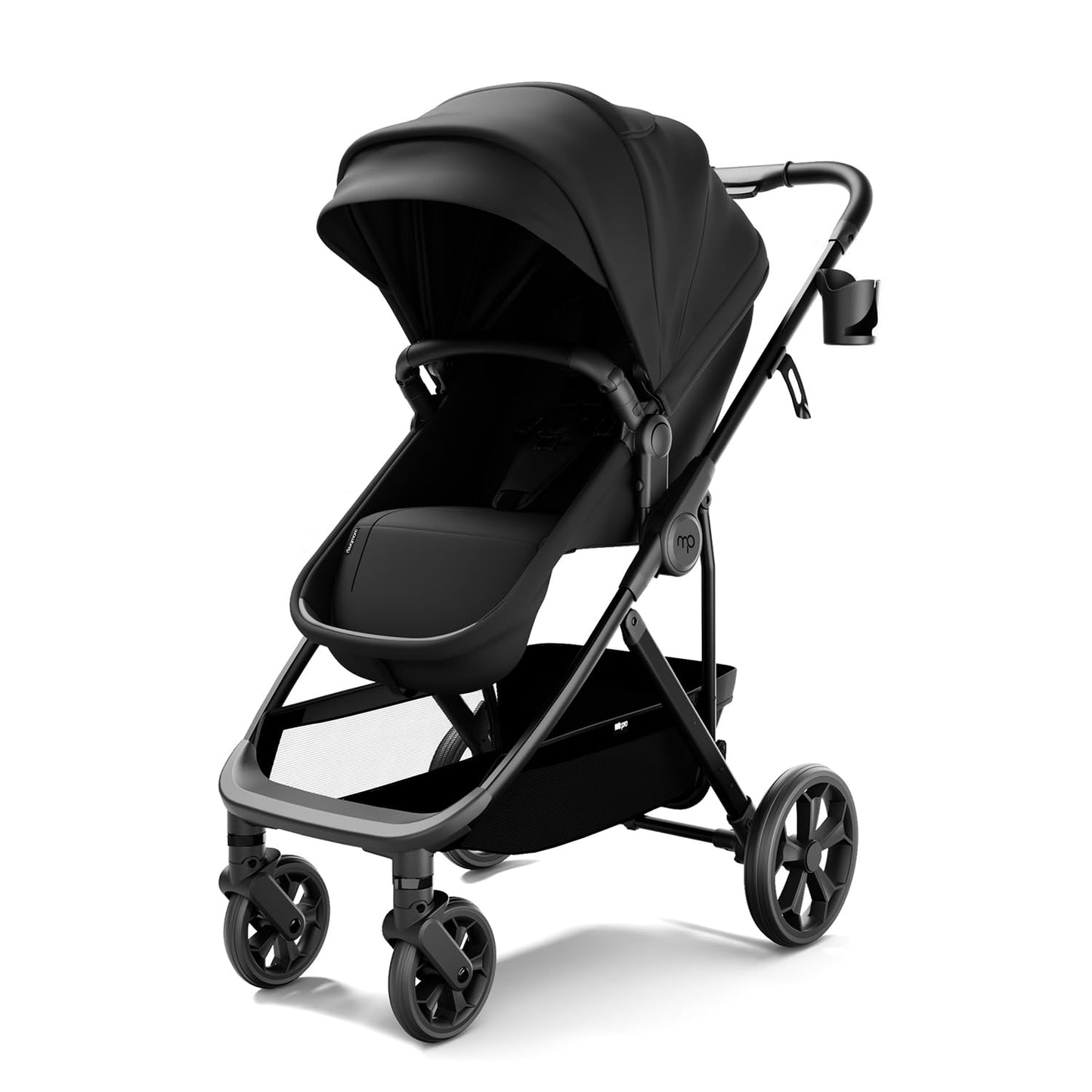 2-in-1 Convertible Baby Stroller with Pram Mode, Reversible Seat & Large UPF 50+ Canopy