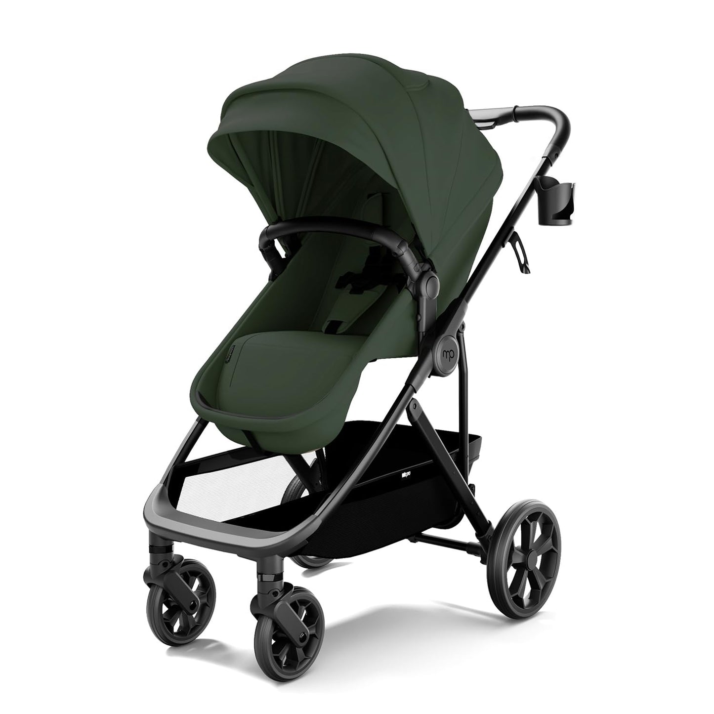 2-in-1 Convertible Baby Stroller with Pram Mode, Reversible Seat & Large UPF 50+ Canopy