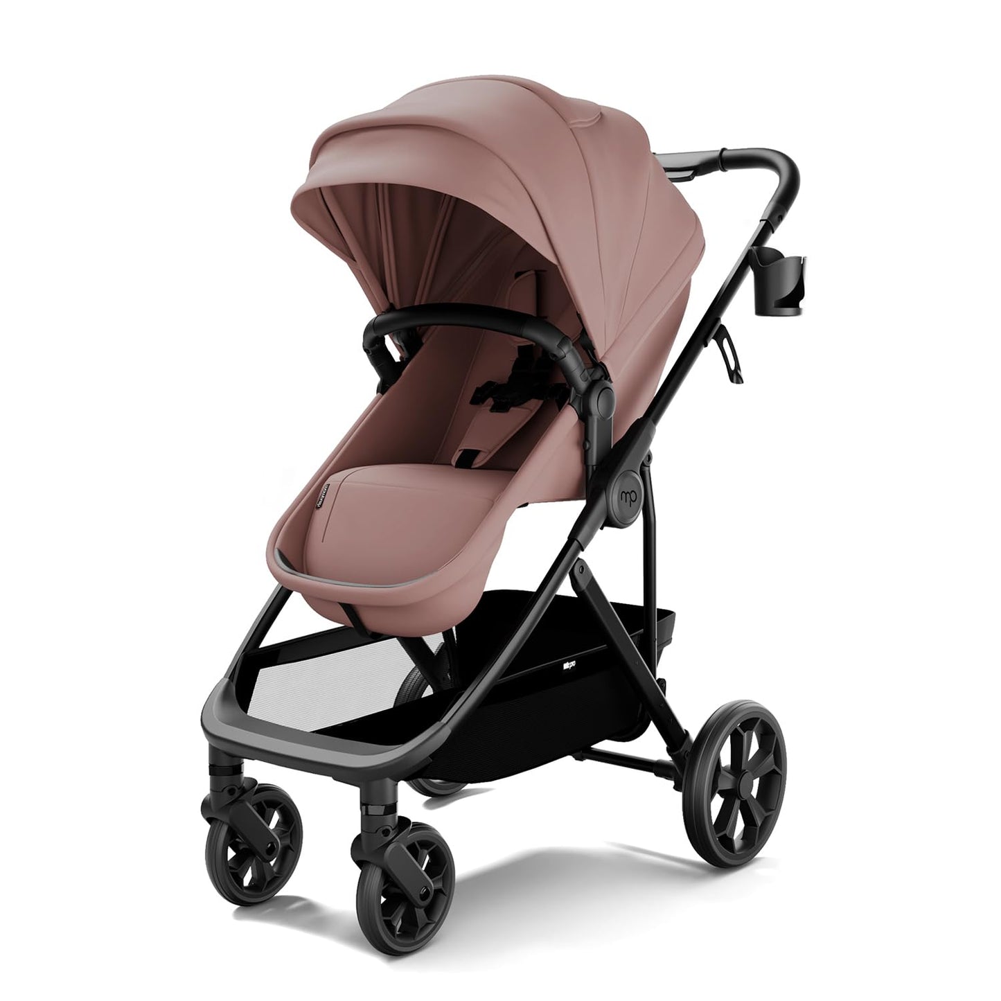 2-in-1 Convertible Baby Stroller with Pram Mode, Reversible Seat & Large UPF 50+ Canopy