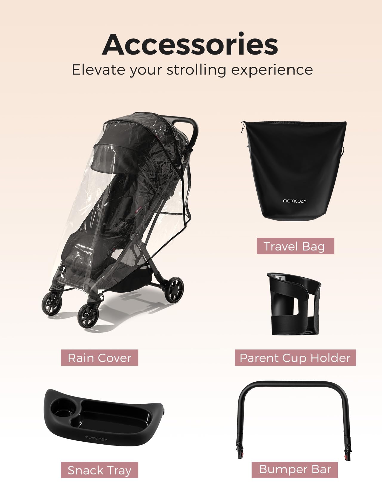 Lightweight Compact Travel Stroller with Easy Fold Design