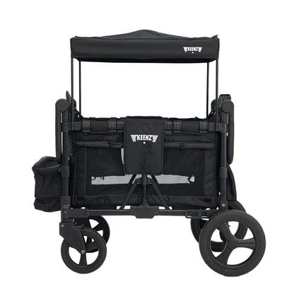 All-Terrain Wagon Stroller for 4 Kids with Reclining Seats, Cooler & Push-Pull Handle