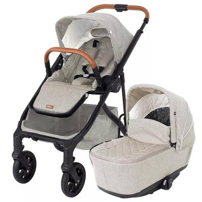 Luxury Single-to-Double Convertible Stroller System with Compact Fold Design