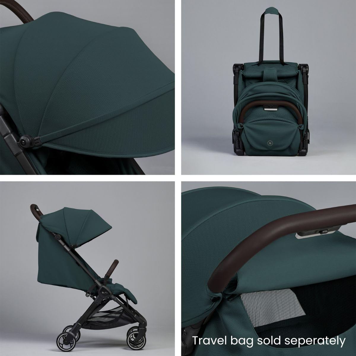 Compact Lightweight Travel Stroller with One-Hand Fold & Cabin-Friendly Design