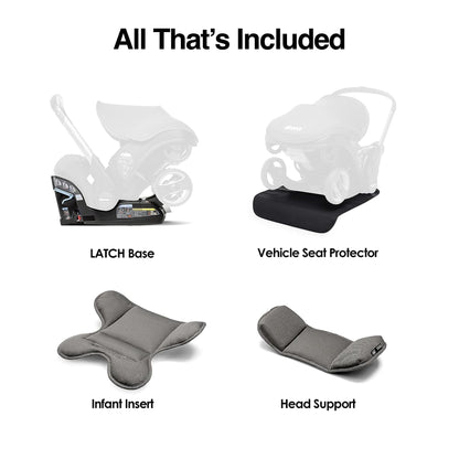Infant Car Seat & Latch Base with Stroller Conversion System