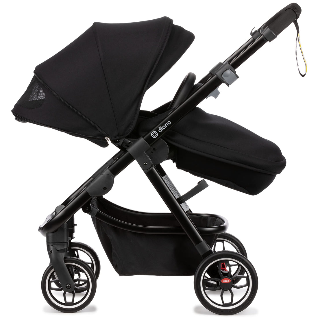 Compact City Travel Stroller with Car Seat Compatibility, Narrow Frame & Large Storage Basket