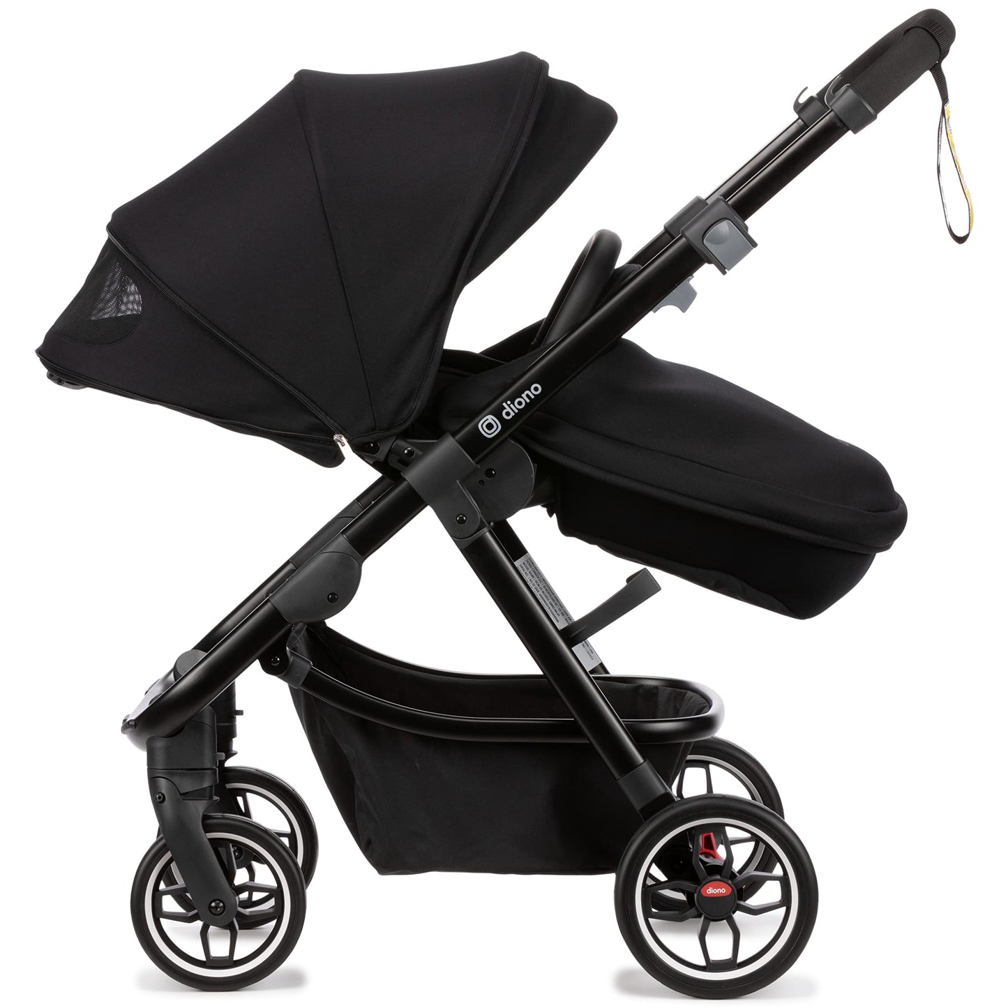 Compact City Travel Stroller with Car Seat Compatibility, Narrow Frame & Large Storage Basket