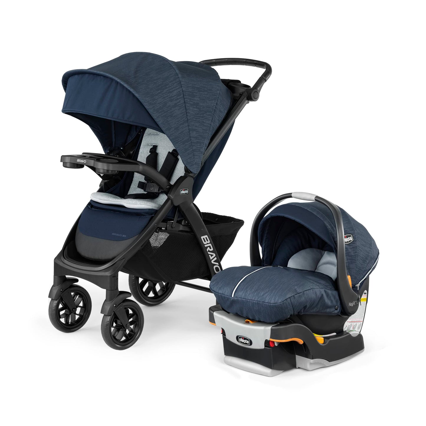 3-in-1 Travel System Stroller with Infant Car Seat & Quick-Fold Design