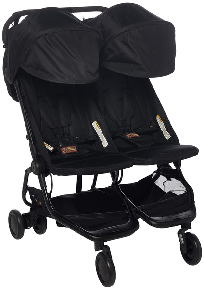 Double Lightweight Compact Travel Stroller with Easy Fold Design