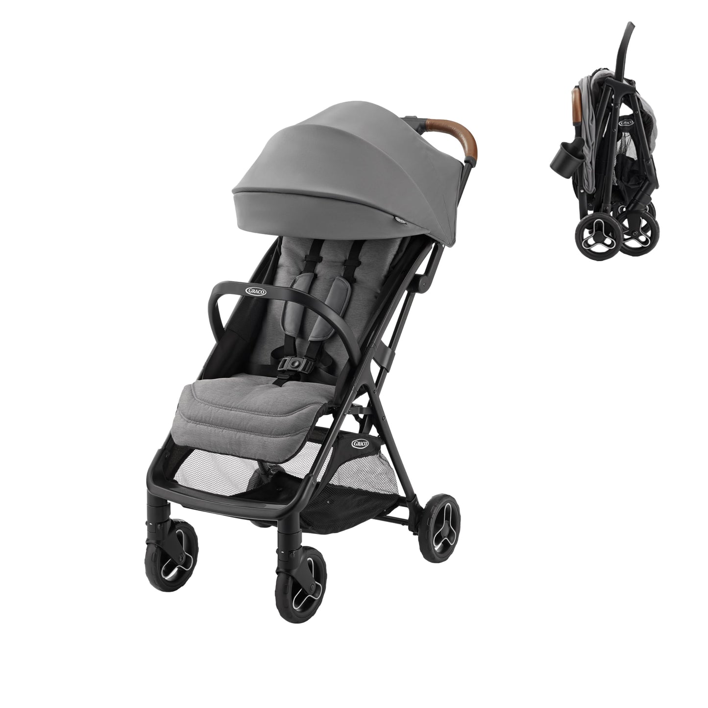 Compact Travel Stroller with Automatic Fold & Overhead Cabin-Friendly Design
