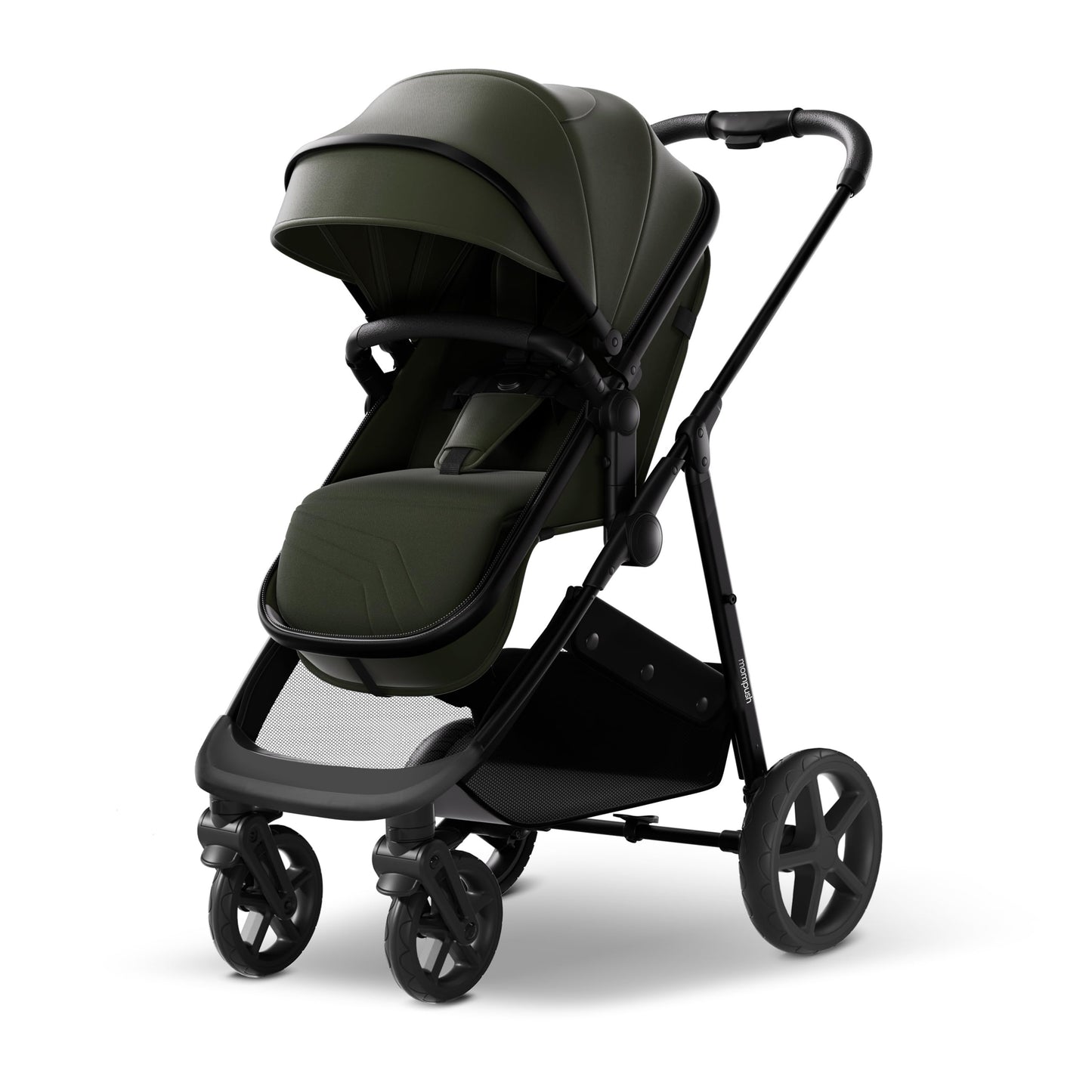 2-in-1 Convertible Baby Stroller with Pram Mode, Reversible Seat & Large UPF 50+ Canopy