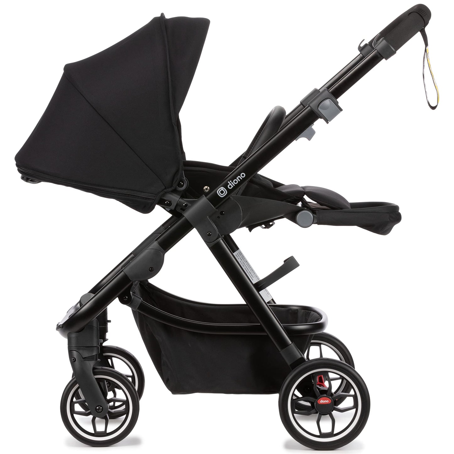 Compact City Travel Stroller with Car Seat Compatibility, Narrow Frame & Large Storage Basket