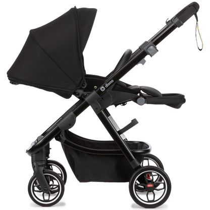 Compact City Travel Stroller with Car Seat Compatibility, Narrow Frame & Large Storage Basket