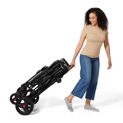 All-Terrain Wagon Stroller with Foldable Design & Push-Pull Handle System