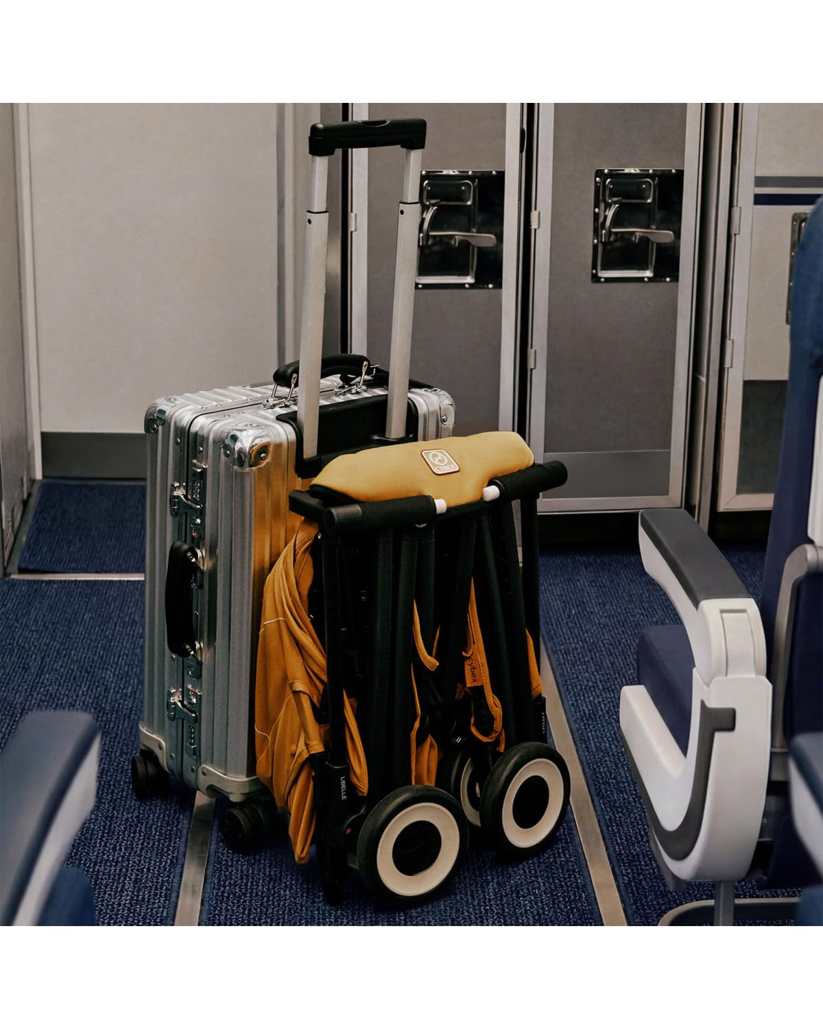 Ultra Lightweight Travel Stroller with One-Hand Recline & Airline Cabin Fold