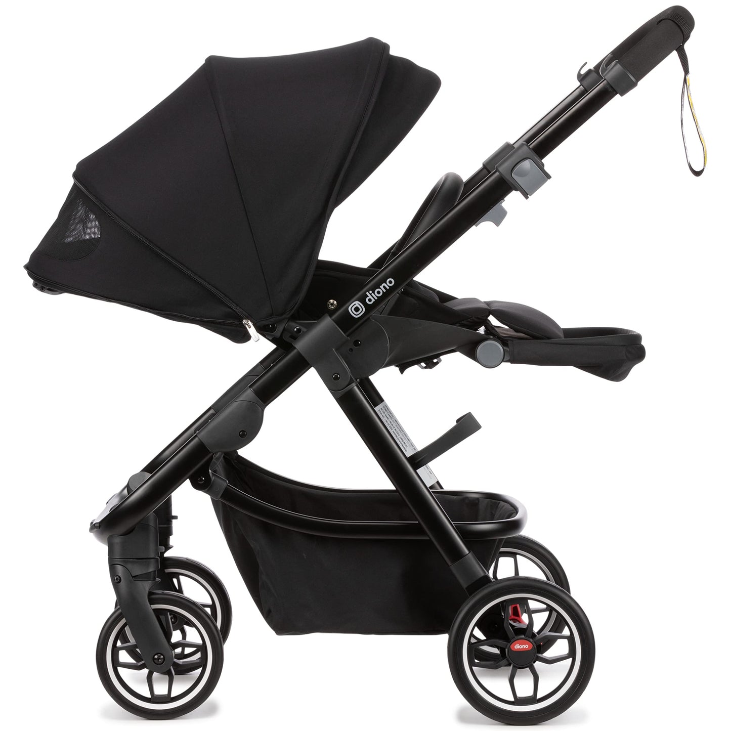 Compact City Travel Stroller with Car Seat Compatibility, Narrow Frame & Large Storage Basket