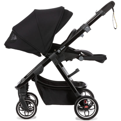 Compact City Travel Stroller with Car Seat Compatibility, Narrow Frame & Large Storage Basket