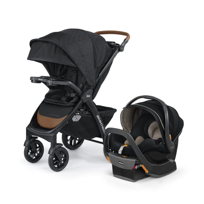 3-in-1 Travel System Stroller with Infant Car Seat & Quick-Fold Design