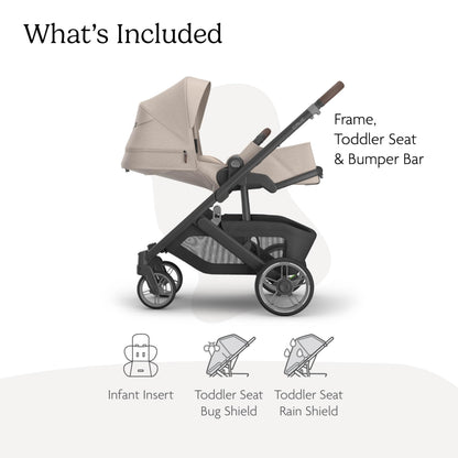 Premium Full-Size Stroller with Smooth Ride & One-Hand Fold