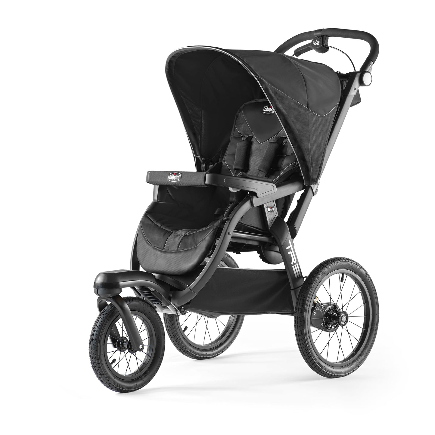 All-Terrain Jogging Stroller with Infant Car Seat Compatibility & Travel-Ready Design