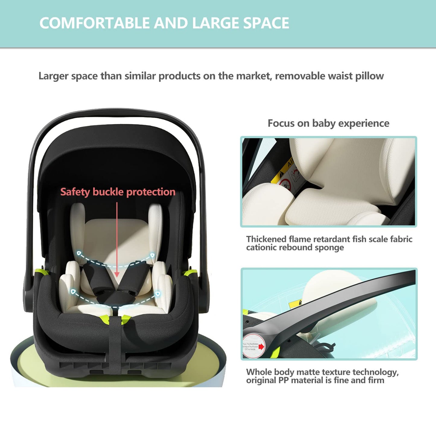 2-in-1 Baby Stroller with Reversible Bassinet, Adjustable Backrest & All-Terrain Suspension