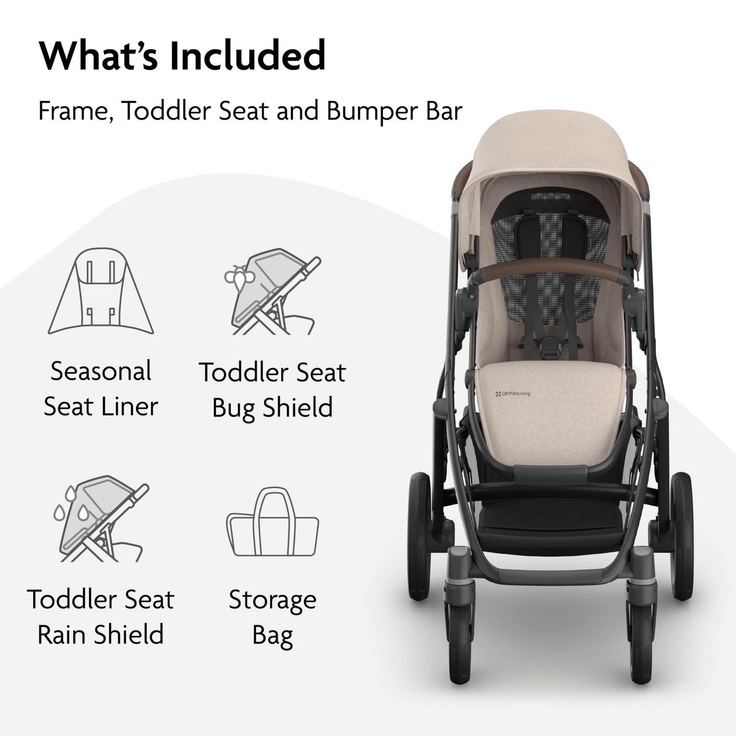 Full-Size Convertible Stroller with Bassinet & Modular Design System