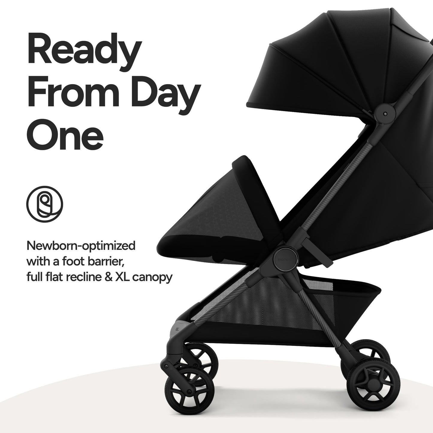 Ultra-Lightweight Travel Stroller with Auto-Fold, Full Recline & Airplane Carry-On Design