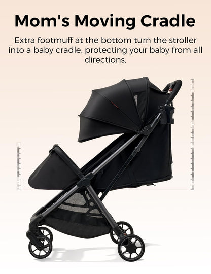 Lightweight Compact Travel Stroller with Easy Fold Design
