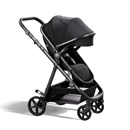 2-in-1 Convertible Baby Stroller with Pram Mode, Reversible Seat & Large UPF 50+ Canopy