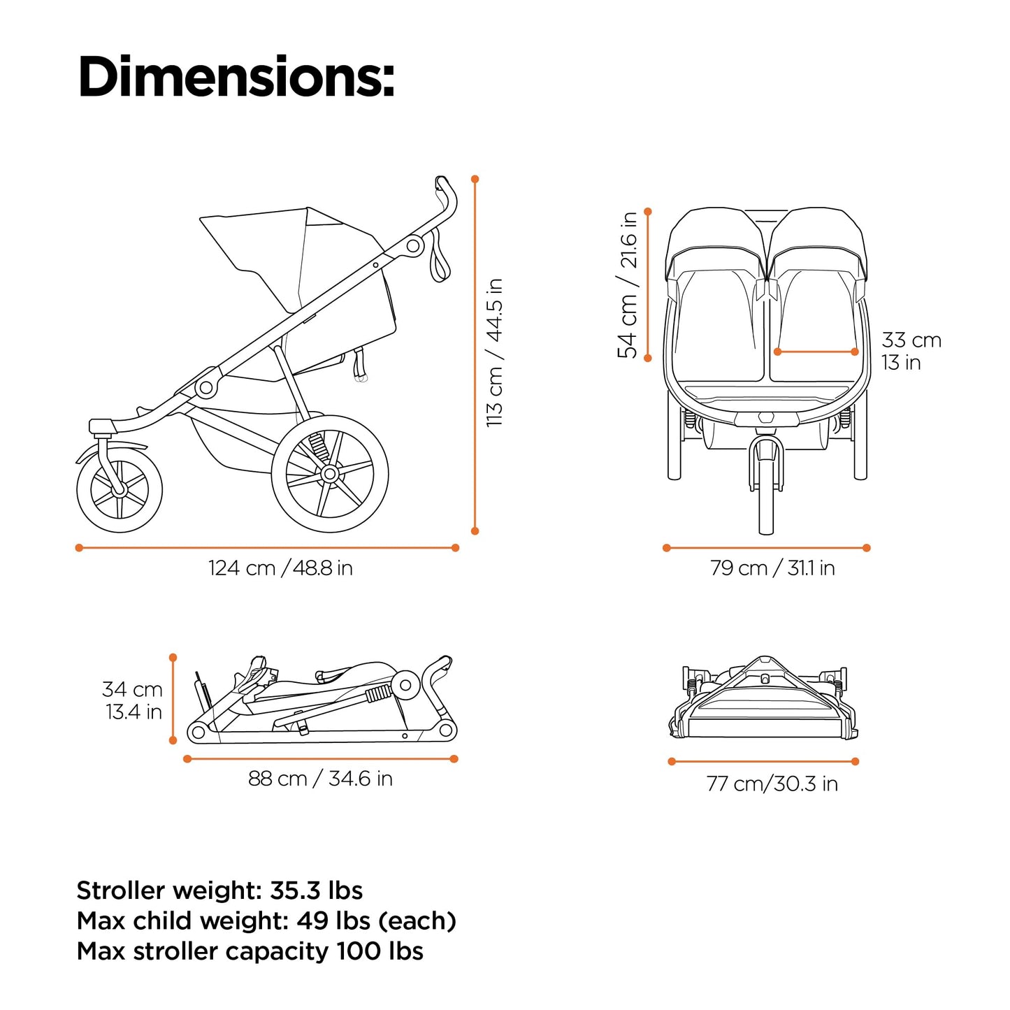 Thule Urban Glide 3 Double Magnetic Buckle