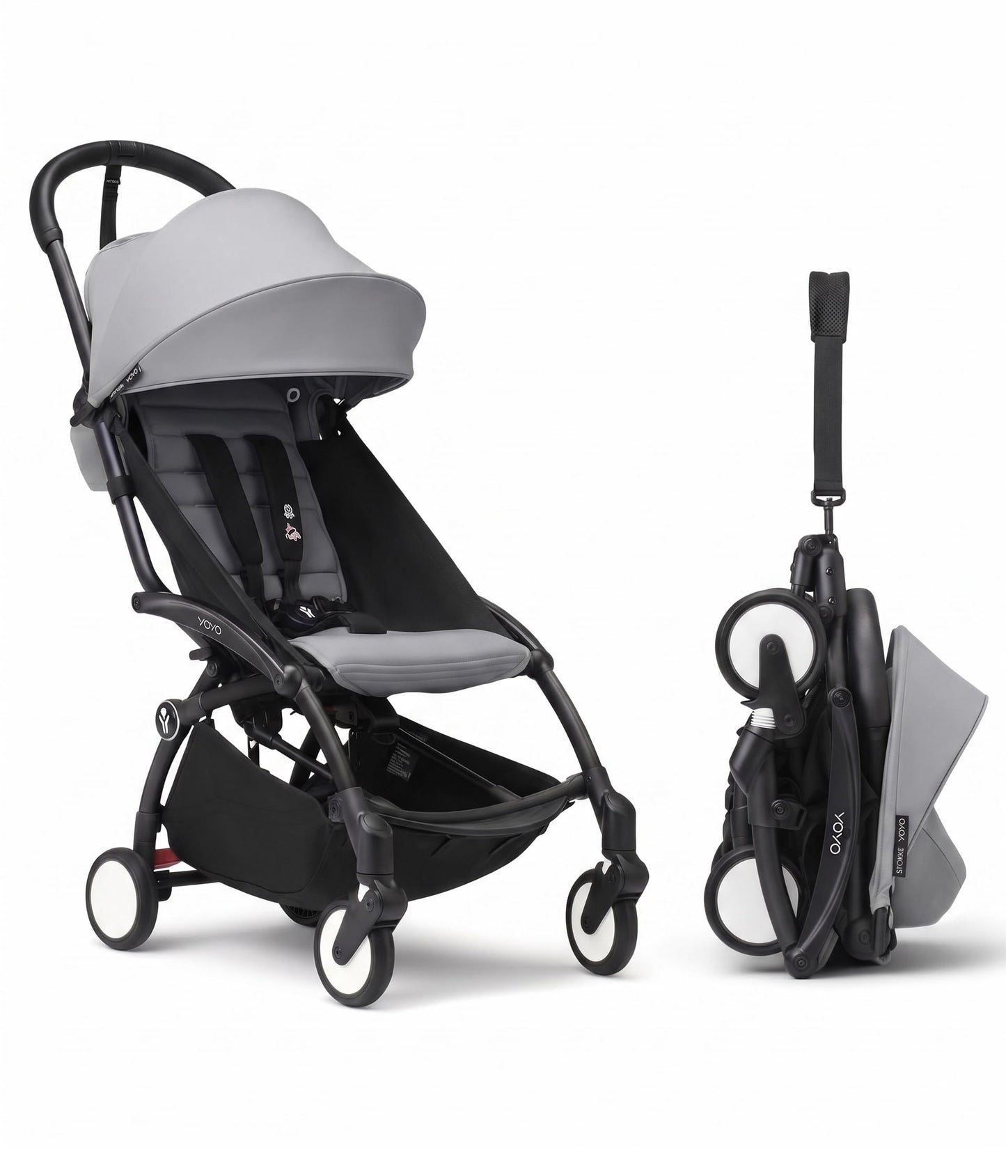 Ultra-Compact Lightweight Travel Stroller with One-Hand Fold & Includes Seat Cushion & Canopy